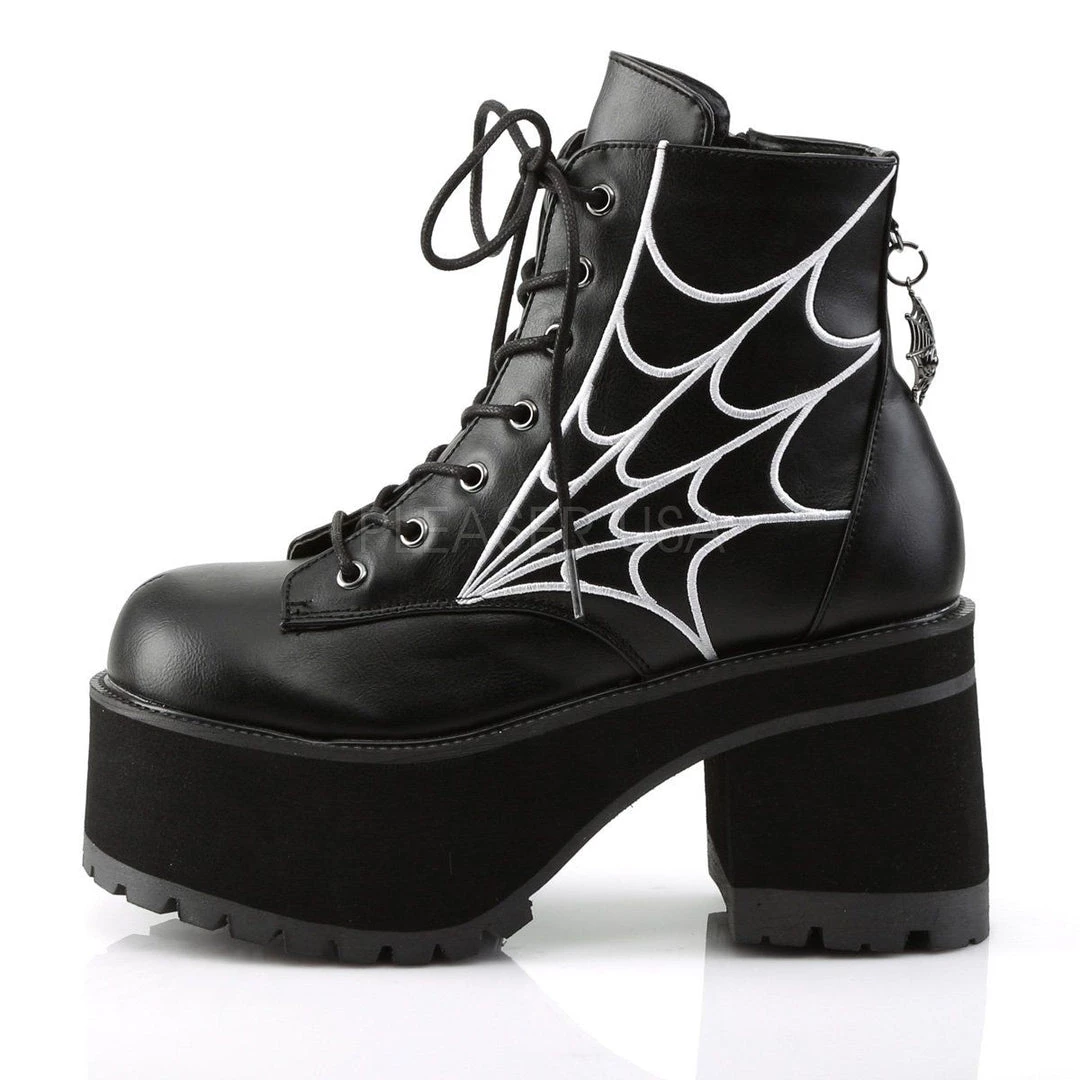 Demonia RANGER-105 Black Vegan Leather Ankle Boot 5 Demonia RANGER-105 Black Vegan Leather Ankle Boot