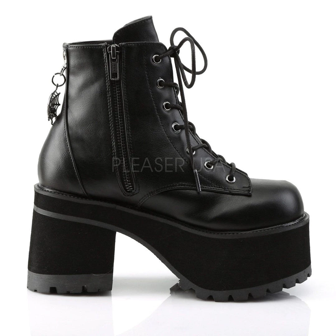 Demonia RANGER-105 Black Vegan Leather Ankle Boot 7 Demonia RANGER-105 Black Vegan Leather Ankle Boot