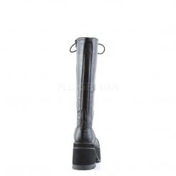 Demonia RANGER-302 Black Vegan Leather Knee Boot Boots
