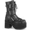 Demonia Boots RANGER-308 Black Vegan Leather Ankle Boot