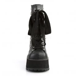 Demonia RANGER-310 Black Vegan Leather Ankle Boot Boots