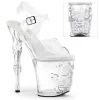 Pleaser RAPTURE-808 Clear Platform Sandal Shoes