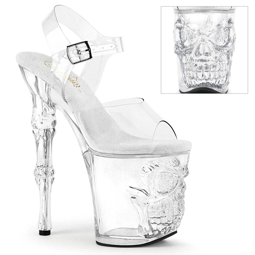 Pleaser RAPTURE-808 Clear Platform Sandal Shoes 10 Pleaser RAPTURE-808 Clear Platform Sandal Shoes
