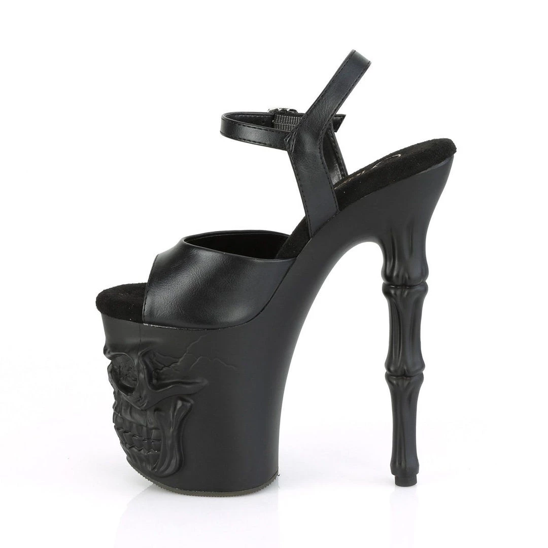 Pleaser RAPTURE-809 Black Faux Leather Platform Sandal Shoes 5 Pleaser RAPTURE-809 Black Faux Leather Platform Sandal Shoes