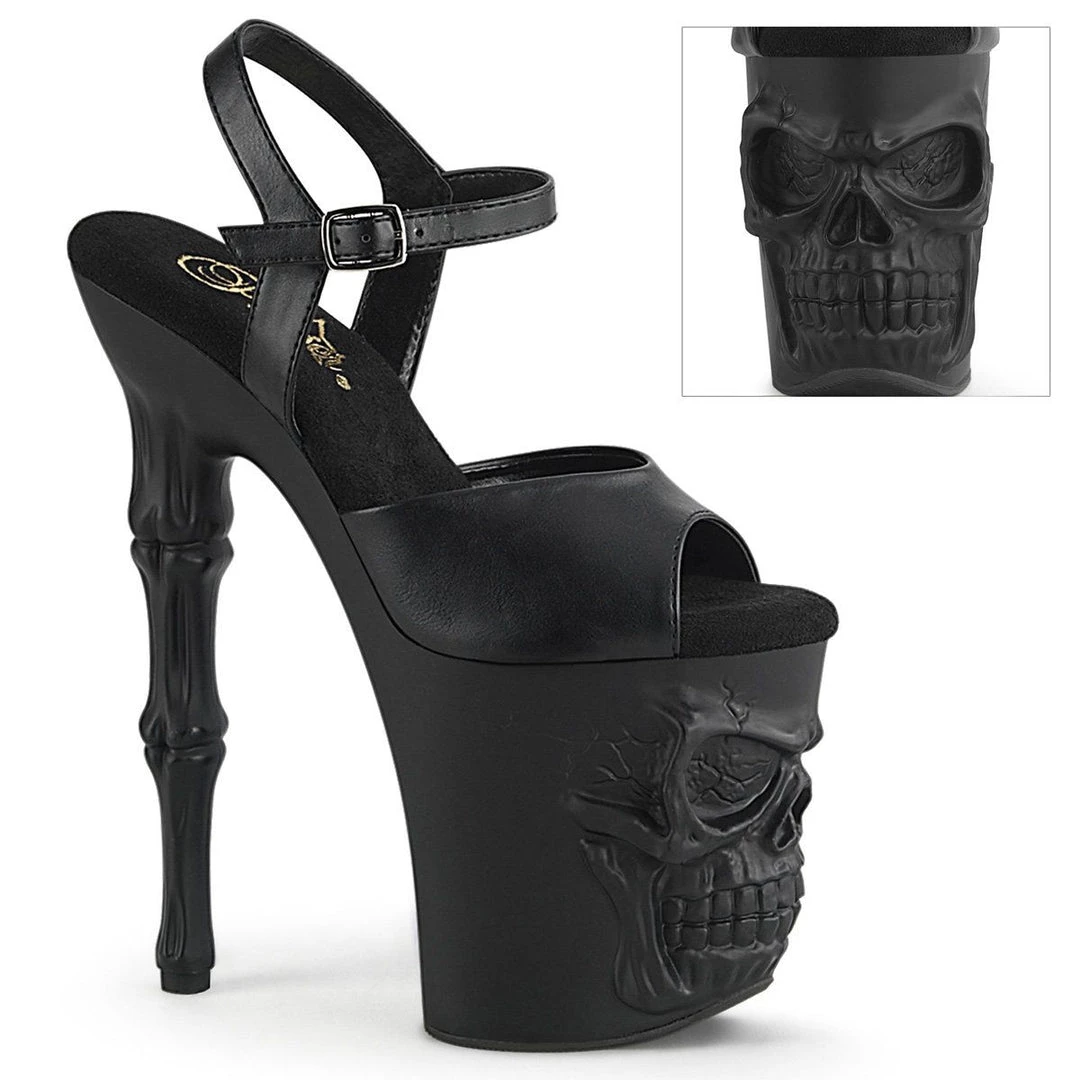Pleaser RAPTURE-809 Black Faux Leather Platform Sandal Shoes 11 Pleaser RAPTURE-809 Black Faux Leather Platform Sandal Shoes