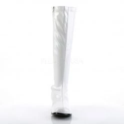 Funtasma RETRO-300 White Stretch Patent
