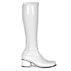 Funtasma RETRO-300 White Stretch Patent