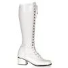 Funtasma RETRO-302 White Stretch Patent