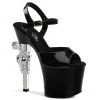 Pleaser Shoes REVOLVER-709 Black Platform Sandal