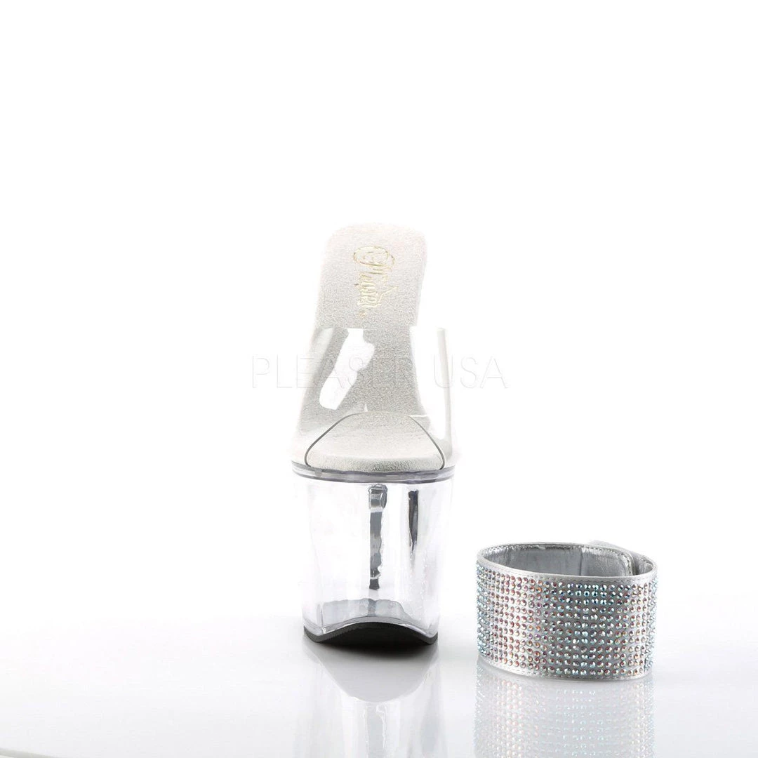 Pleaser REVOLVER-712 Clear Platform Sandal 4 Pleaser REVOLVER-712 Clear Platform Sandal