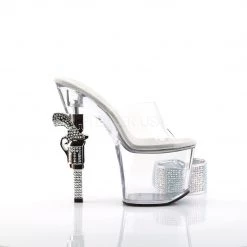 Pleaser REVOLVER-712 Clear Platform Sandal 14 Pleaser REVOLVER-712 Clear Platform Sandal