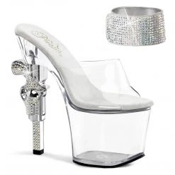 Pleaser REVOLVER-712 Clear Platform Sandal 16 Pleaser REVOLVER-712 Clear Platform Sandal