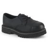 Demonia RIOT-03 Black Vegan Leather Shoe