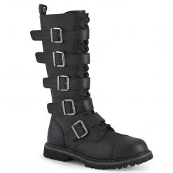 Demonia RIOT-18BK Black Vegan Leather Knee Boot Coming Soon (Pre-Order)