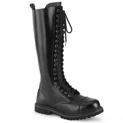 Demonia RIOT-20 Black Leather Knee Boot Coming Soon (Pre-Order)