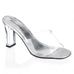 Fabulicious ROMANCE-301 Clear Lucite Shoes