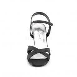 Fabulicious Shoes ROMANCE-313 Black Satin Pu