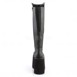Demonia Boots ROT-13 Black Faux Leather Knee Boot 11 Demonia Boots ROT-13 Black Faux Leather Knee Boot