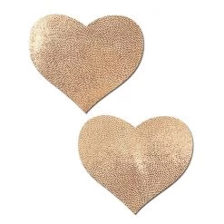 Pastease Nipple Pasties Rose Gold Heart Reusable Nipple Covers (Reusable)