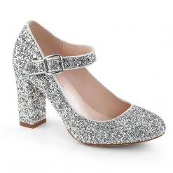 Fabulicious Shoes SABRINA-07 Silver Glitter