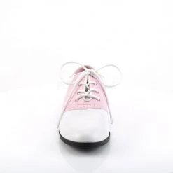 Funtasma SADDLE-50 Baby Pink-White Pu Shoes