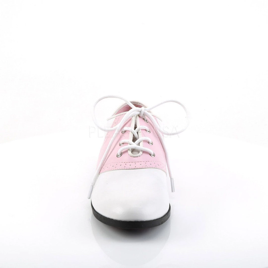 Funtasma SADDLE-50 Baby Pink-White Pu Shoes 4 Funtasma SADDLE-50 Baby Pink-White Pu Shoes