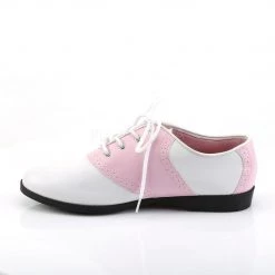 Funtasma SADDLE-50 Baby Pink-White Pu Shoes 10 Funtasma SADDLE-50 Baby Pink-White Pu Shoes