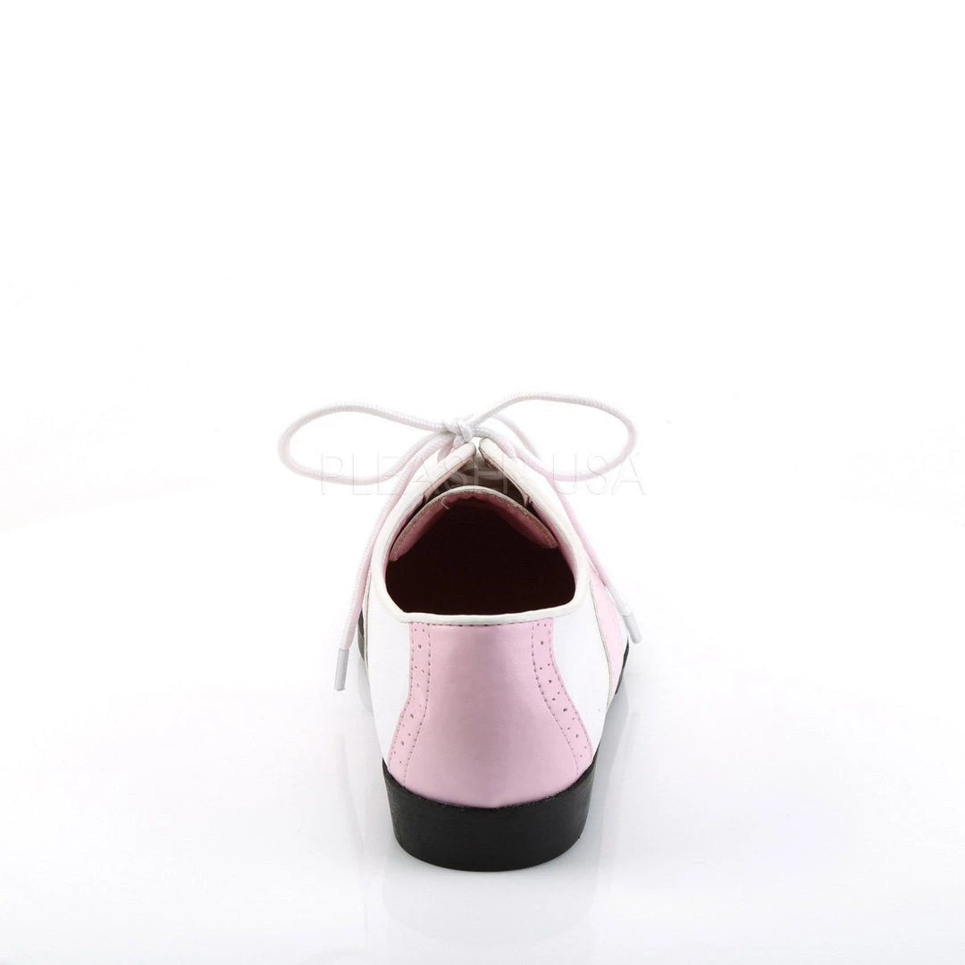 Funtasma SADDLE-50 Baby Pink-White Pu Shoes 6 Funtasma SADDLE-50 Baby Pink-White Pu Shoes