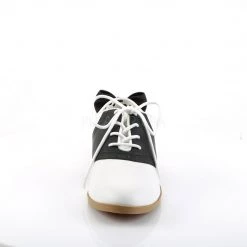 Funtasma Shoes SADDLE-53 Black-White Pu