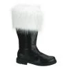 Funtasma SANTA-100 Black Pu-White Faux Fur New Arrivals