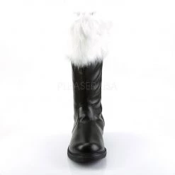 Funtasma SANTA-100 Black Pu-White Faux Fur New Arrivals
