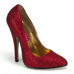 Bordello SCANDAL-620R Red Rhinestones