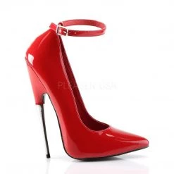 Devious Shoes SCREAM-12 Red Patent