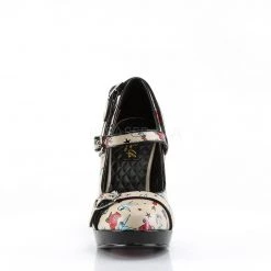 Pin Up Couture SECRET-14 Cream Pu (Tattoo Print)