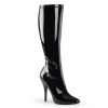 Pleaser SEDUCE-2000 Black Stretch Patent Knee Boot Boots 1 Pleaser SEDUCE-2000 Black Stretch Patent Knee Boot Boots