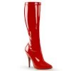 Pleaser SEDUCE-2000 Red Stretch Patent Knee Boot Boots 2 Pleaser SEDUCE-2000 Red Stretch Patent Knee Boot Boots