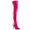 Pleaser Boots SEDUCE-3000 Hot Pink Stretch Patent Thigh Boot