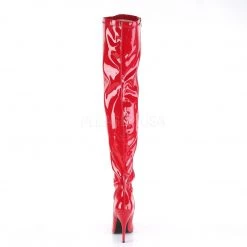 Pleaser SEDUCE-3000 Red Stretch Patent Thigh Boot 11 Pleaser SEDUCE-3000 Red Stretch Patent Thigh Boot