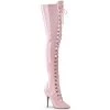 Pleaser New Arrivals SEDUCE-3024 Baby Pink Patent Thigh Boot 2 Pleaser New Arrivals SEDUCE-3024 Baby Pink Patent Thigh Boot
