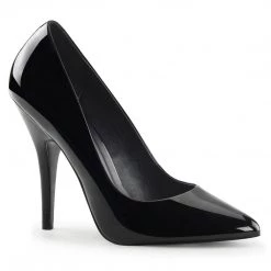 Pleaser Shoes SEDUCE-420 Black Patent Pump