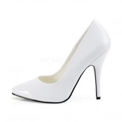 Pleaser SEDUCE-420 White Patent Pump Shoes