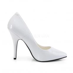 Pleaser SEDUCE-420 White Patent Pump Shoes