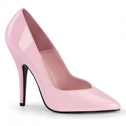 Pleaser Shoes SEDUCE-420V Baby Pink Patent Pump
