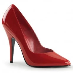 Pleaser SEDUCE-420V Red Patent Pump