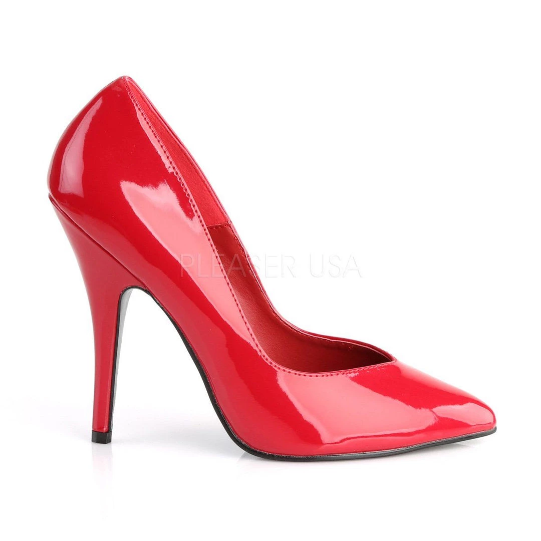 Pleaser SEDUCE-420V Red Patent Pump 7 Pleaser SEDUCE-420V Red Patent Pump