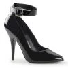 Pleaser SEDUCE-431 Black Patent Pump Shoes