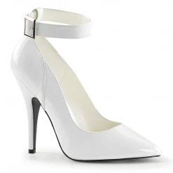 Pleaser SEDUCE-431 White Patent Pump Coming Soon (Pre-Order)