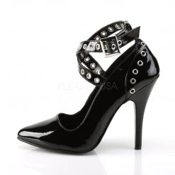 Pleaser Shoes SEDUCE-443 Black Patent Pump