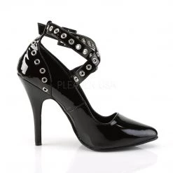 Pleaser Shoes SEDUCE-443 Black Patent Pump