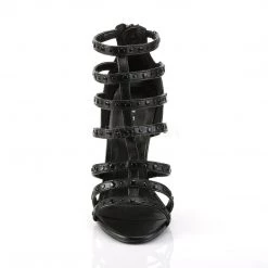 Pleaser SEXY-15 Black Faux Leather Sandal